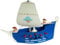 Elobra Deckenlampe Piratenschiff Kinderzimmer Pendellampe Kinderlampe, blau mit Segeln, Piraten und E27 Fassung für Jungen