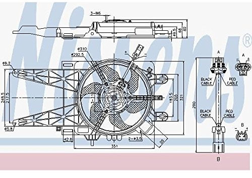 Nissens 85051 Lüfter Wasserkühler