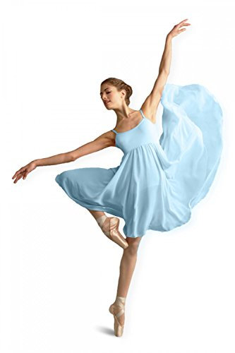 Capezio Damen Camisole Empire Dress Tanzkleider Für Erwachsene, Blau - Lt Blue, S EU