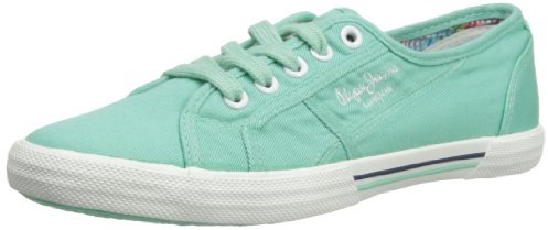 Pepe Jeans London ABE-290 B PLS30001 - Zapatillas de lona para mujer, color verde, talla 37, Pistachio, 40