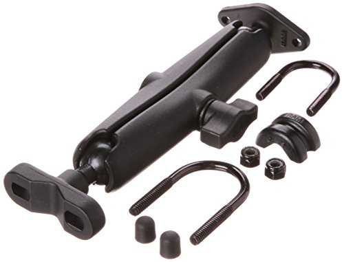 RAM Mounts (RAM-B-149ZU-C) Handlebar Rail Mount with Long Double Socket Arm and Zinc Coated U-Bolt Base for Rails From 0.5 to 1.25 In Diameter