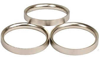 Gardinenringe Edelstahl Optik für 20 mm Gardinenstangen – 10 Stück