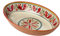 Warm Mediterranean Large Oval Melamine Serving Bowl, 33cm x 22cm