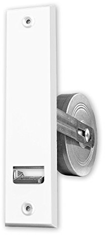 Getriebe-Einlass-Gurtwickler 'Giro L', für Gurtbreite: 23 mm, Farbe: weiß, ohne Gurt, Lochabstand: 186 mm, Abmessungen: 220 x 160 x 54 mm, Gurtaufnahme: 12 m, von EVEROXX®