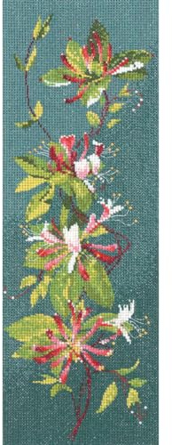 Heritage Kreuzstich Set Zählstoff Geißblatt-Panel (L), Zählmuster, JCHK585-E, 11x31cm