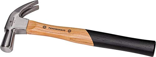 Peddinghaus 5118330020 Marteau de charpentier avec manche en bois de hickory, Argent/Beige/Noir, 560 g