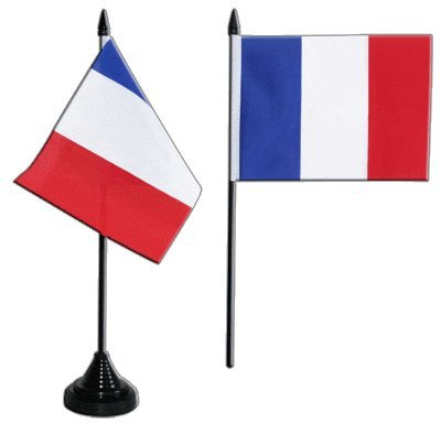 Digni® Drapeau de table France, mini drapeau - 10 x 15 cm