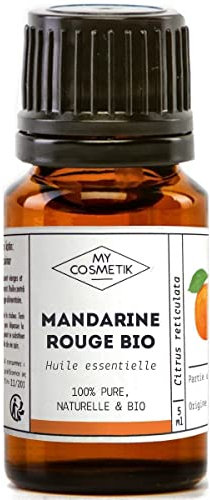 MY COSMETIK - Huile Essentielle de Mandarine Rouge BIO AB - Issue de l'agriculture Biologique - Chémotypées HEBBD/HECT - 100% pure et naturelle - Certifié ECOCERT - Fabriqué en France - 5 ml