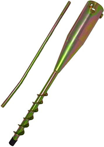 Garden Pro Metal Zinc Soil Spike for Garden, Rotary Airer, Parasol, Bird Feeders, Flags