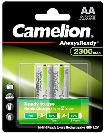 Camelion Always Ready-to-use Mignon Akku NI-MH 1,2V / 2300mAh 2er Blister