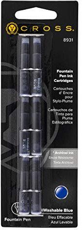 Cross Ink Cartridges (Deletable) Blisterkarte Mit 6 Stück Blau