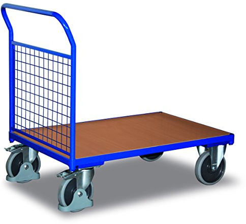 Stirnwandwagen mit Draht RAL5010 Enzianblau Stirnwagen Plattformwagen