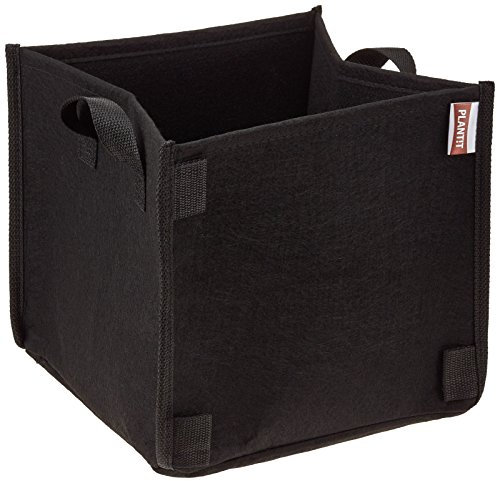 PLANT !T 17L 5gals Square Base Dirt Pot with Handle
