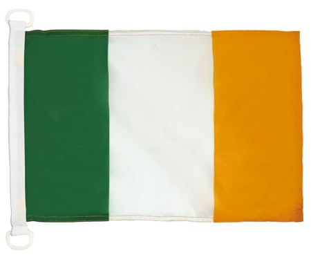 BOOTFLAGGE IRLAND 45x30cm - IRISCHE BOOTSFAHNE 30 x 45 cm Marine flaggen AZ FLAG