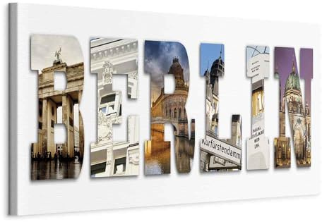 B&D XXL - Leinwandbild Stadt Denkmale Architektur, 120x40 cm, 1-teilig | Hochwertige Leinwand, sofort aufhängbar, ideal fürs Wohn- oder Schlafzimmer, wasserfest und lichtecht, langlebig, stilvoll