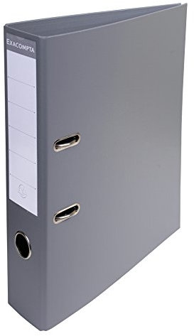 Exacompta 53754E -1 A4 Prem'Touch Ordner mit Hebelmechanik Rücken 70 mm Mechanik 75 mm Außenmaße: 32 x 29 x 7 cm Abheftbares Format A4 Farbe: Dunkelgrau
