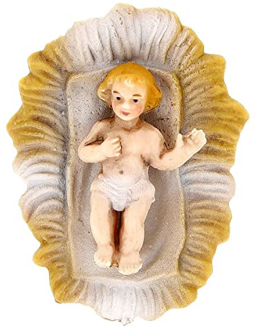 Marolin Krippenlager mit Jesuskind, zu 9cm Fig. (Kunststoff)