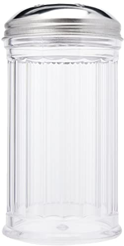 American Metalcraft (SAN300 12 oz Plastic Cheese Shaker with Perforated Stainless Steel Lid
