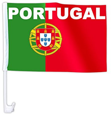 Alsino Länder Auto Fahne Autoflagge Autofahne Fahne Auto Länderflagge Auto Fenster Flagge, Modell wählen:Portugal