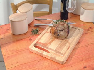 Sg Stow Heavy Duty Rubber Wood Carving Board with Spikes