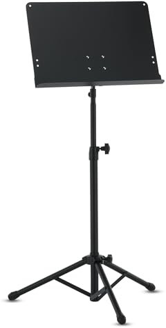 BSX 900752 Orchesterpult (Höhe 68 x 118 cm, Pultplatte 48,5 x 34 cm) schwarz