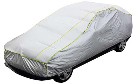 PETEX Hagelschutzplane, Autoabdeckplane, Größe M, ca. 432 x 165 x 119 cm, Silber