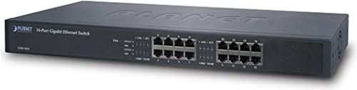 PLANET Gigabit Switch N-Way 16-Port 10/100/1000 Mbps 16x RJ45 Rack Version
