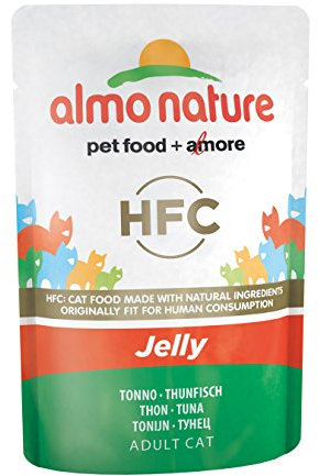 Almo Nature HFC JellyThunfisch Katzennassfutter 24er Pack (24 x 55 g)
