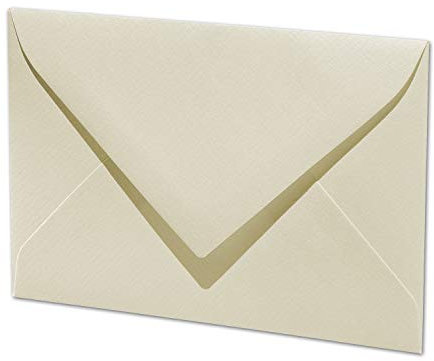 100x ARTOZ DIN C7 kleine Briefumschläge - Creme (Chamois) 110 x 75 mm - 100 g/m² Mini Umschläge für Hochzeit Geburtstag Weihnachten Party Geschenkkärtchen - Serie 1001