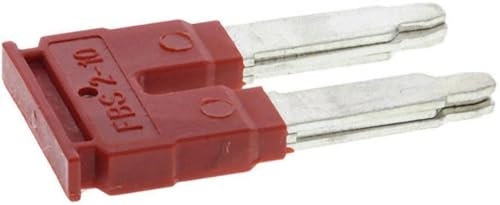 PHOENIX CONTACT FBS 2-10 Steckbrücke, 10.2mm Rastermaß, 2 Polzahl, Rot, 10 Stück