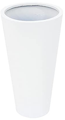 EUROPALMS LEICHTSIN ELEGANCE-69, weiß, glänzend | Leichter Übertopf