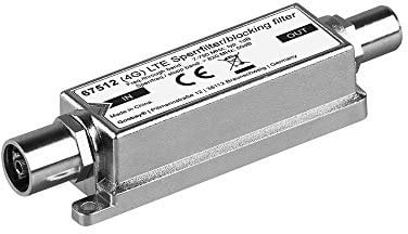 Goobay 67512 LTE (4G) Sperrfilter für besseren DVB-T Empfang, Koax-Stecker-Buchse silber