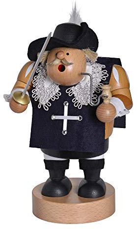 KWO Olbernhau Räuchermännchen Musketier D'Artagnan - 21 cm