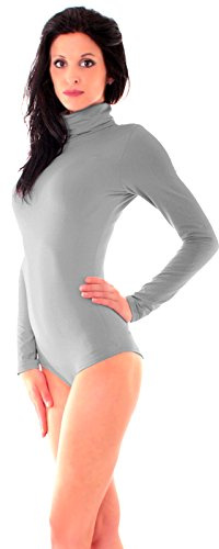 Easy Young Fashion - Damen Thermo langarm Rollkragen Body - Rolli Unterziehbody Skinny Fit 0525