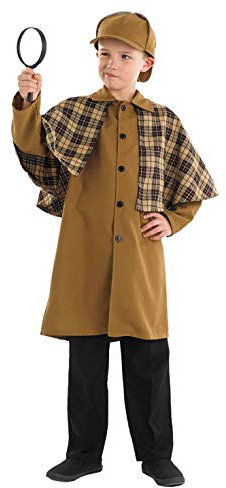 Fun Shack Disfraz Detective Victoriano Niños, Disfraz Sherlock Holmes, Carnaval y Halloween, L