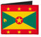 Buckle-Down Faltbare Geldbörse aus Canvas, Motiv: Grenada-Flagge - - Einheitsgröße