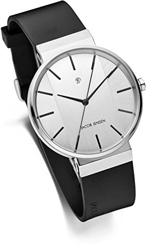 JACOB JENSEN Unisex-Armbanduhr Analog Quarz Kautschuk JACOB JENSEN NEW SERIES NO. 707