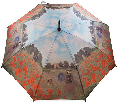 ROSEMARIE SCHULZ Heidelberg Regenschirm Stockschirm Kunst Claude Monet Mohnfeld