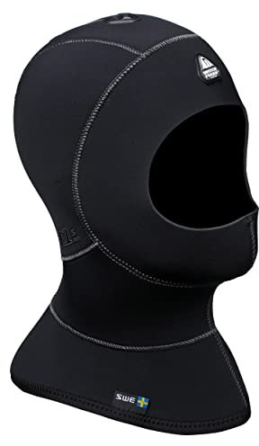 Waterproof H1 3/5mm Haube mit Entlüftungssystem - Kopfhaube mit Kragen Größe L