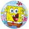 Amscan 997773 8 Papierteller Spongebob, Mehrfarbig