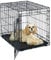 MidWest Homes for Pets Life Stages Modell 1630 Hundebox, mittelgroß, Einzeltür, faltbar, Metall, 76 cm lang, mit Trenneinsatz, Bodenschutz, auslaufsicherer Wanne, für mittelgroße Hunde, schwarz
