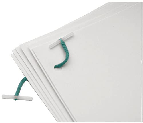 Q-Connect Anhänger mit Kunststoffenden, 152 mm, Grün, 100 Stück