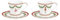 Easy Life Set 2 tazzine caffè espresso di natale in porcellana con schiaccianoci e ballerina Magie de Noel 80 ml