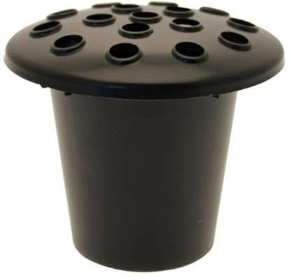 Black Plastic Grave Vase Container Insert