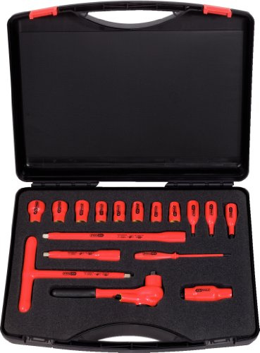 KS Tools 117.1850 3/8 Isolierter Steckschlüssel-Satz, 16-tlg.