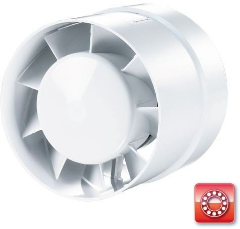 Rohrventilator mit Kugellager Vents 125 VKOL
