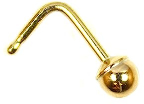 Clou de nez avec boule 2 mm – Or 9 ct par Arranview Jewellery