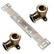 SANHA 8359g PURAPRESS halbe Verschraub. flachd. 28x11/4, 5 Stück