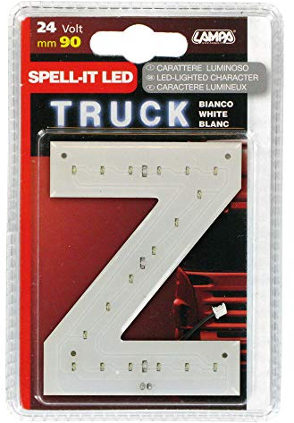 Kleber Buchstaben z 24v weiÃƒŸen LEDs
