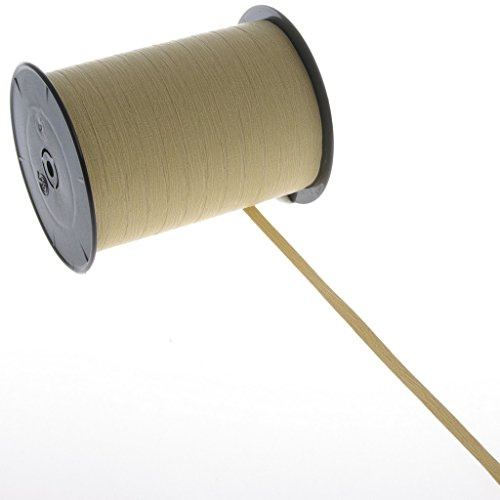 Deko und Band Wetterfestes Polyband mit Holzmaserung - beige - 7 mm - 250 m Rolle -50